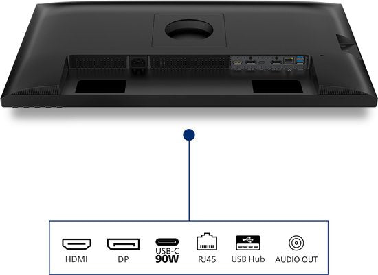 Philips 3000 Series 27B2U3601/00 – 27 Inch QHD IPS Monitor | 120Hz | USB-C 65W | Ergonomische Standaard
