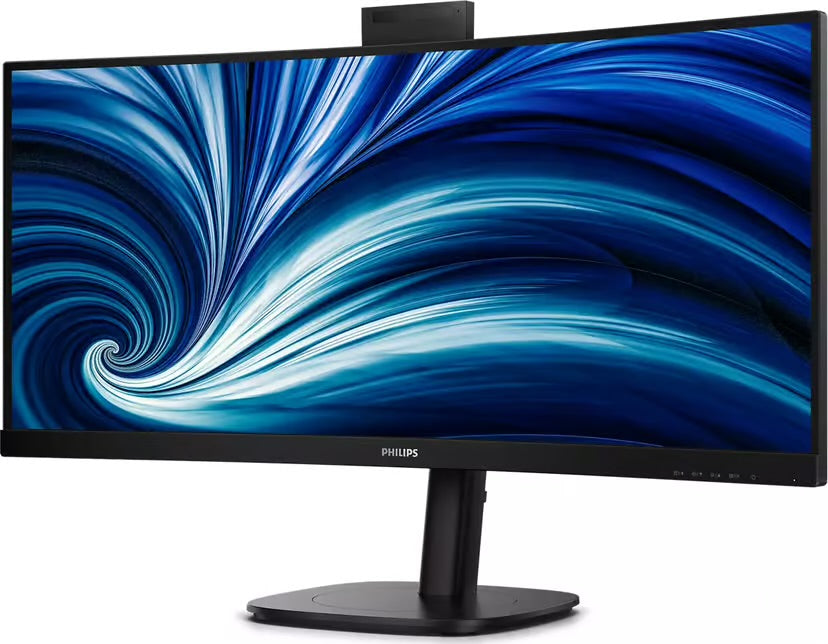 Philips 3000 Series 34B2U3600CH – Ultrawide USB-C Dock Monitor met Webcam | 90W | Smart KVM | RJ45 | 34 inch