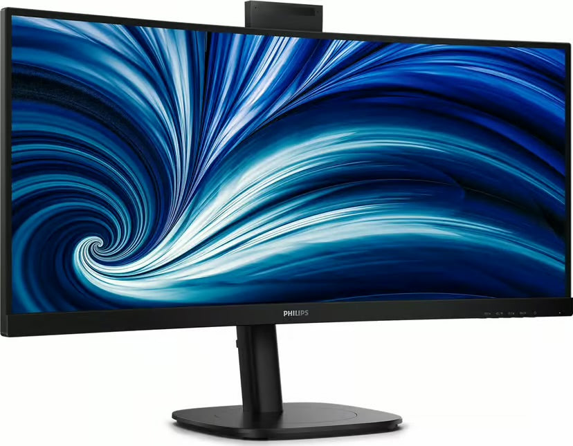 Philips 3000 Series 34B2U3600CH – Ultrawide USB-C Dock Monitor met Webcam | 90W | Smart KVM | RJ45 | 34 inch