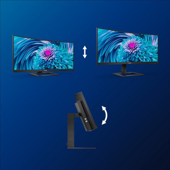Philips 346E2CUAE - QHD Curved Ultrawide Monitor - USB-C 65w - EPEAT & TCO - 34 Inch