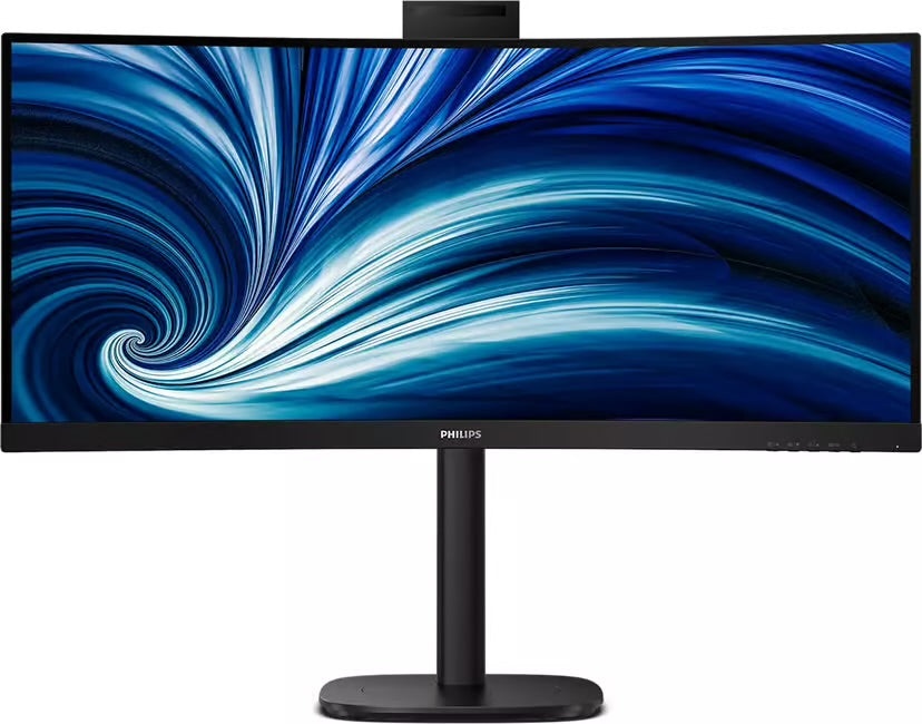 Philips 3000 Series 34B2U3600CH – Ultrawide USB-C Dock Monitor met Webcam | 90W | Smart KVM | RJ45 | 34 inch