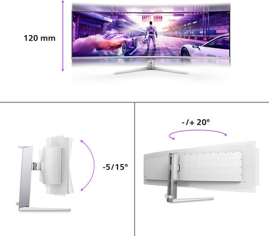 Philips Evnia 49M2C8900 – 49” QD-OLED Ultrawide Gaming Monitor | 240Hz | USB-C 90W | Ambiglow