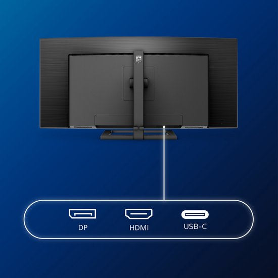 Philips 346E2CUAE - QHD Curved Ultrawide Monitor - USB-C 65w - EPEAT & TCO - 34 Inch