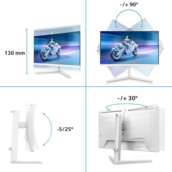 Philips Evnia 27M2N5901A - 4K Next Gen Dual-Mode Gaming Monitor - AI Ambiglow - 160hz - 320hz - USB-C 65w - 27 inch