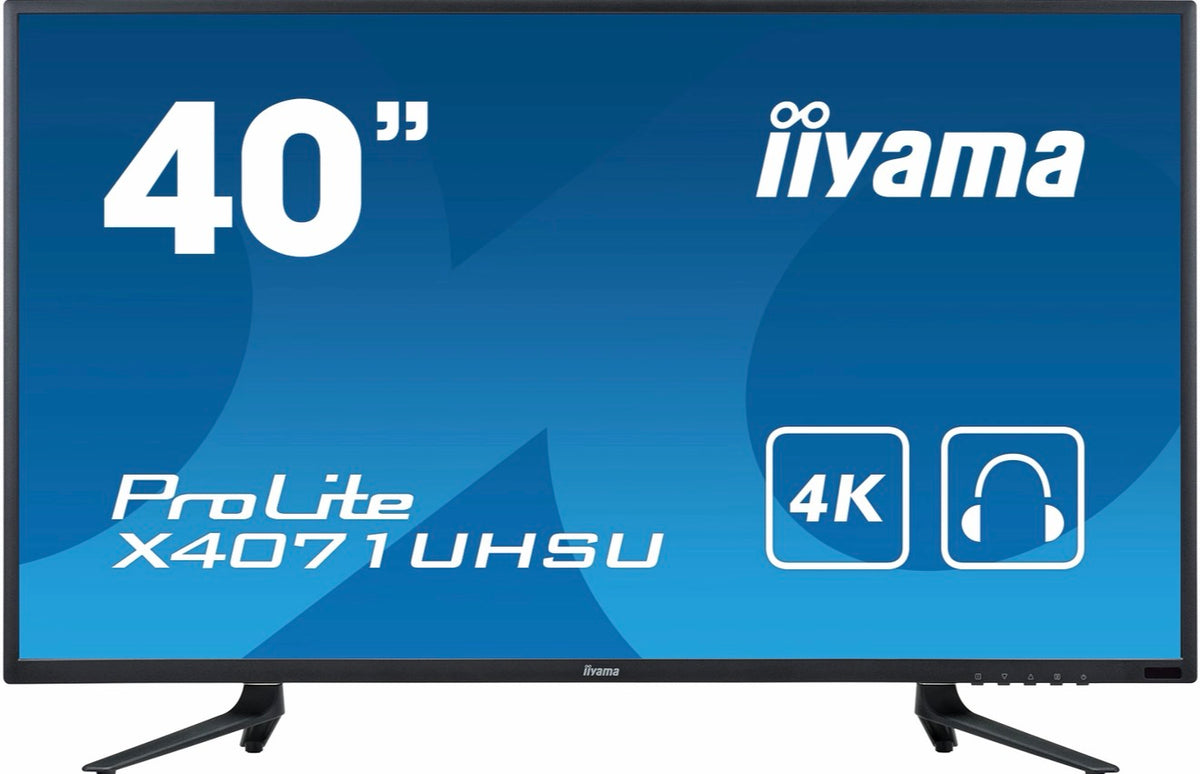 iiyama ProLite X4071UHSU-B1 – 40″ 4K UHD Monitor – MVA – USB Hub