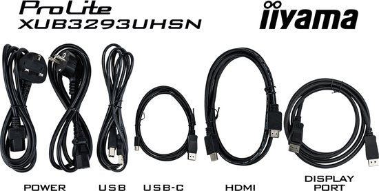 iiyama ProLite XUB3293UHSN-B5 - 32 inch - 4K - IPS - USB-Hub (2x) - Verstelbaar - USB-C Dock