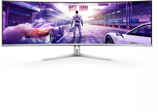 Philips Evnia 49M2C8900L - Ultrawide QD-OLED Curved Gaming Monitor - Ambiglow - KVM - USB-C 90w - 144hz - 49 inch