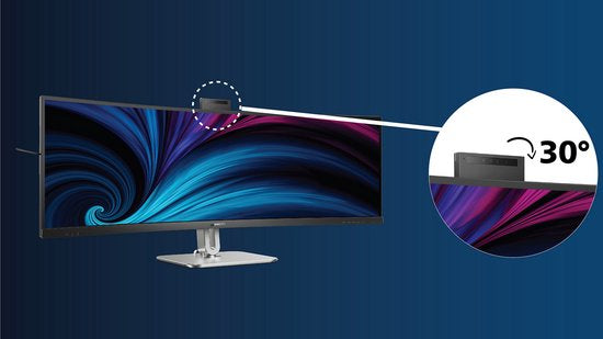 Philips 49B2U5900CH - Ultrawide QHD Curved Monitor - USB-C 100w - RJ45 - KVM switch - HDR400 - Webcam - 49 inch