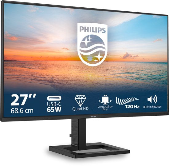 Philips 27E1N1600AE - QHD IPS Monitor - USB-C 65w - Speakers - 27 inch