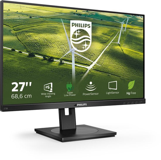 Philips Monitor B-Line 272B1G - Full HD IPS Monitor - Powersensor - Energiezuinig - 75 Hz - 27 inch