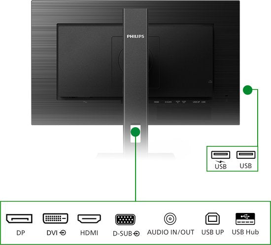 Philips Monitor B-Line 272B1G - Full HD IPS Monitor - Powersensor - Energiezuinig - 75 Hz - 27 inch