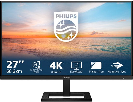 Philips 27E1N1900AE - 4K IPS Monitor - USB-C 65w - Verstelbaar - 27 inch