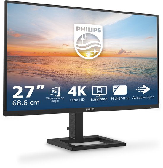 Philips 27E1N1900AE - 4K IPS Monitor - USB-C 65w - Verstelbaar - 27 inch