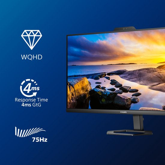 Philips 27E1N5600HE - QHD Webcam Monitor - USB-C 65w - 27 inch