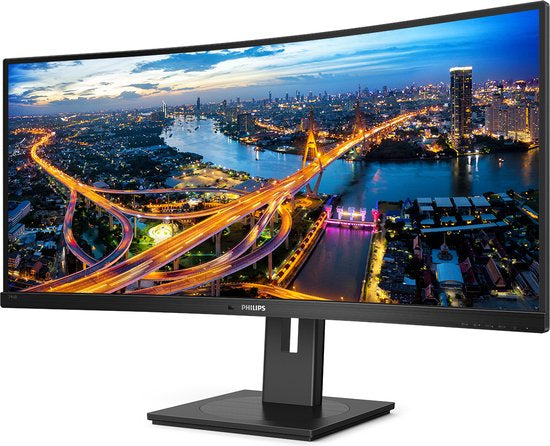 Philips 346B1C - QHD Ultrawide Monitor - USB-C 90W - KVM-Switch - RJ45 - Powersensor - Lichtsensor - 34 Inch - 100hz