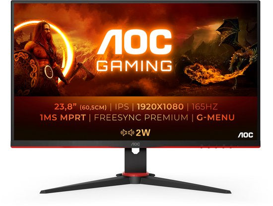 AOC G2 24G2SPAE – 24 inch Full HD IPS Gaming Monitor (165Hz) met Nieuw Panel