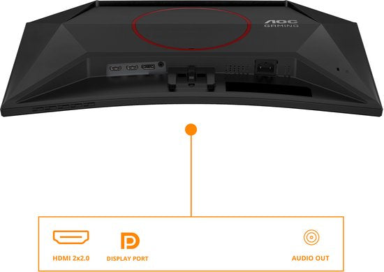 AOC G4 C24G42E - Full HD Curved Gaming Monitor - 180hz - 0.5 ms - 24 inch