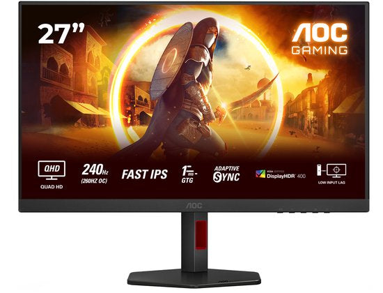 AOC G4 Q27G4ZR – 27 inch QHD Gaming Monitor (240 Hz / 260 Hz OC)