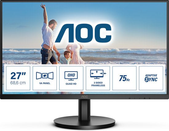 AOC Q27B3MA - QHD VA 75Hz Monitor - 27 Inch