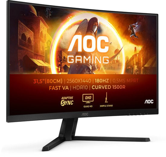 AOC CQ32G4VE - QHD Curved Gaming Monitor - 180hz - 32 inch