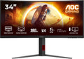 AOC G4 CU34G4 - WQHD Curved Ultrawide Gaming Monitor - 180hz - 34 inch