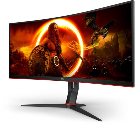 AOC CU34G2XP - Curved Ultrawide Gaming Monitor - HDR400 - USB-hub - 180hz - 34 inch