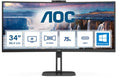 AOC V5 CU34V5CW - QHD Curved Ultrawide Monitor - USB-C - 65w - Webcam - 34 inch