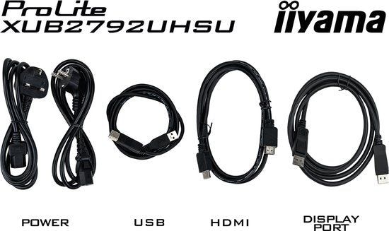iiyama ProLite XUB2792UHSU-B6 - 27 inch - 4K - IPS - USB-Hub (3x) - Verstelbaar