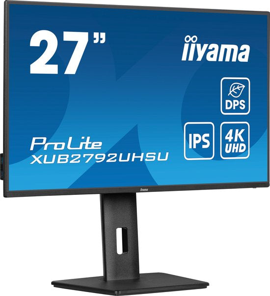 iiyama ProLite XUB2792UHSU-B6 - 27 inch - 4K - IPS - USB-Hub (3x) - Verstelbaar
