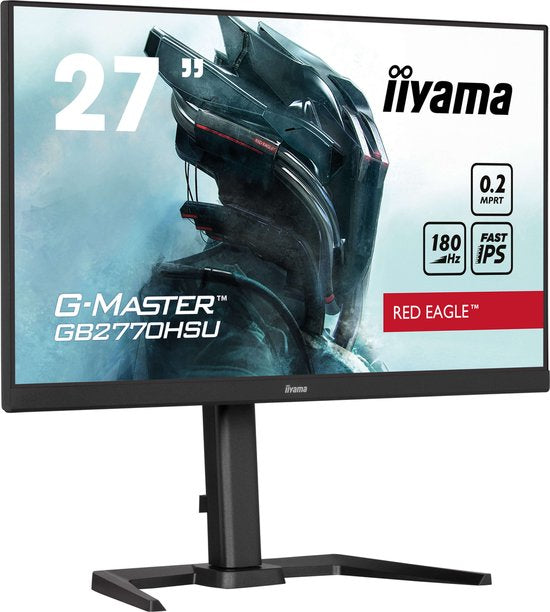 iiyama G-Master GB2770HSU-B6 Red Eagle - 27 inch - Full HD - IPS - 180 Hz - Verstelbaar