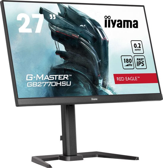 iiyama G-Master GB2770HSU-B6 Red Eagle - 27 inch - Full HD - IPS - 180 Hz - Verstelbaar