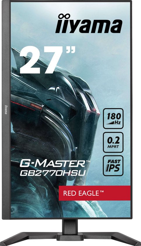 iiyama G-Master GB2770HSU-B6 Red Eagle - 27 inch - Full HD - IPS - 180 Hz - Verstelbaar
