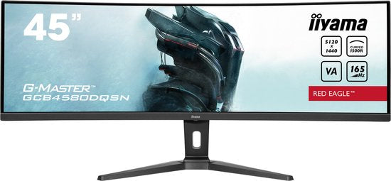 iiyama G-Master GCB4580DQSN-B1 Red Eagle - 45 inch - DQHD - VA - 165 Hz - Verstelbaar - Curved