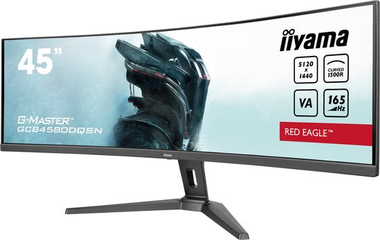iiyama G-Master GCB4580DQSN-B1 Red Eagle - 45 inch - DQHD - VA - 165 Hz - Verstelbaar - Curved