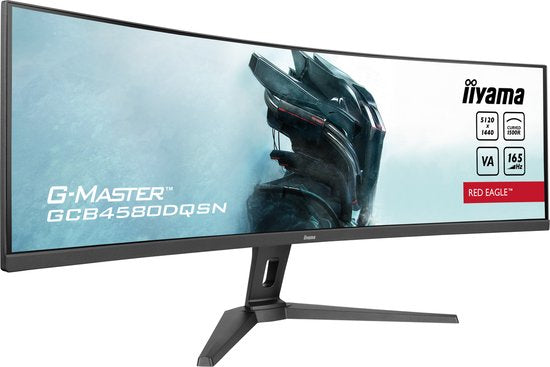 iiyama G-Master GCB4580DQSN-B1 Red Eagle - 45 inch - DQHD - VA - 165 Hz - Verstelbaar - Curved